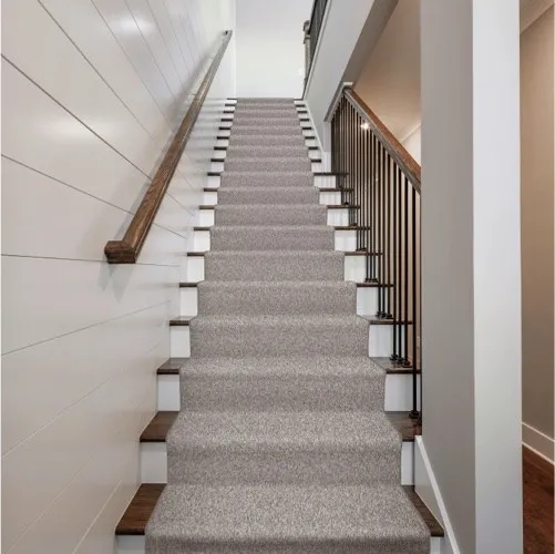 stair-runner-Shaw-flooring-gray-carpet | Carpeteria